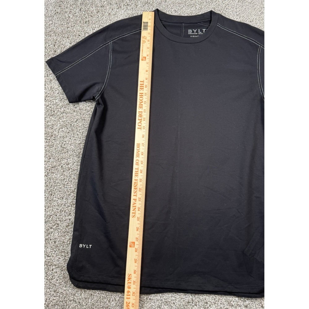 Bylt Premium Basics Signature T-Shirt‎ Mens Black Crew Neck Tee Large - Picture 6 of 7